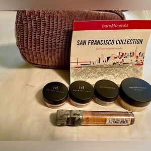 New! 6 Piece bareMinerals San Francisco Collection Brown Bag